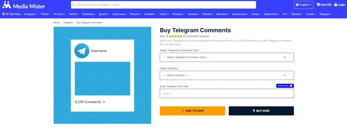 media mister - best sites to buy telegram comments