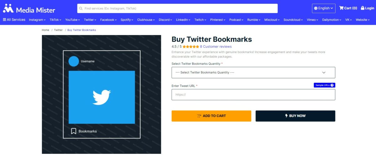 media mister - best sites to buy twitter bookmarks