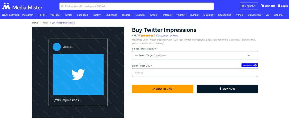 media mister - best sites to buy twitter impressions