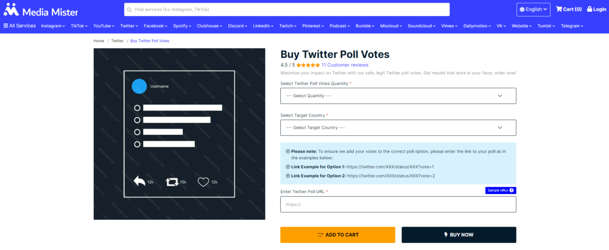 media mister buy twitter poll votes