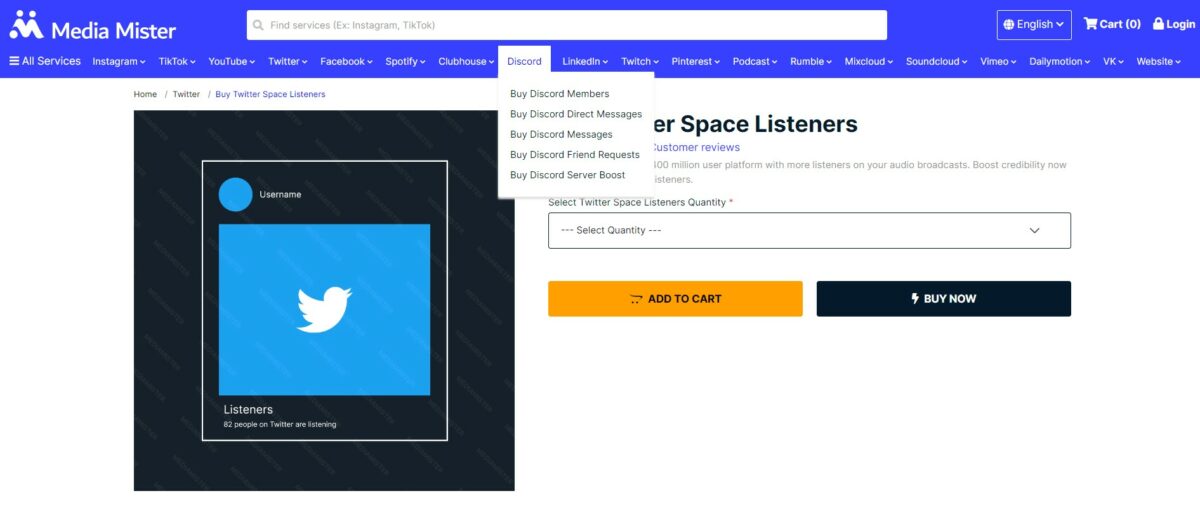 media mister - best sites to buy twitter spaces listeners