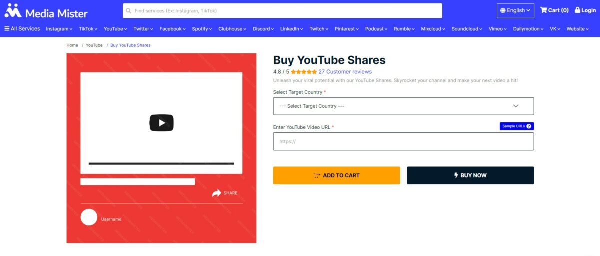 media mister - best sites to buy youtube shares