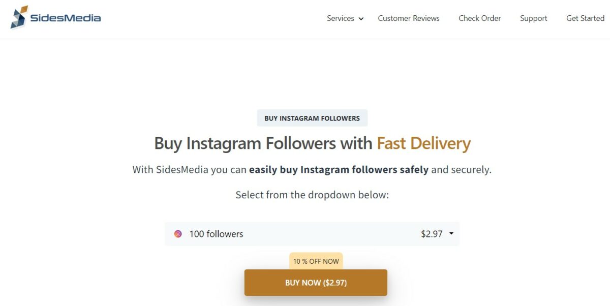 sidesmedia buy instagram followers apple pay