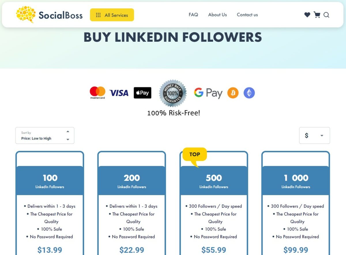 social boss buy linkedin followers