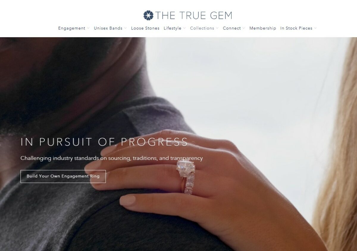 The True Gem buy moissanite engagement rings