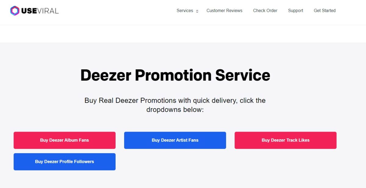 useviral - best sites to buy deezer fans and followers