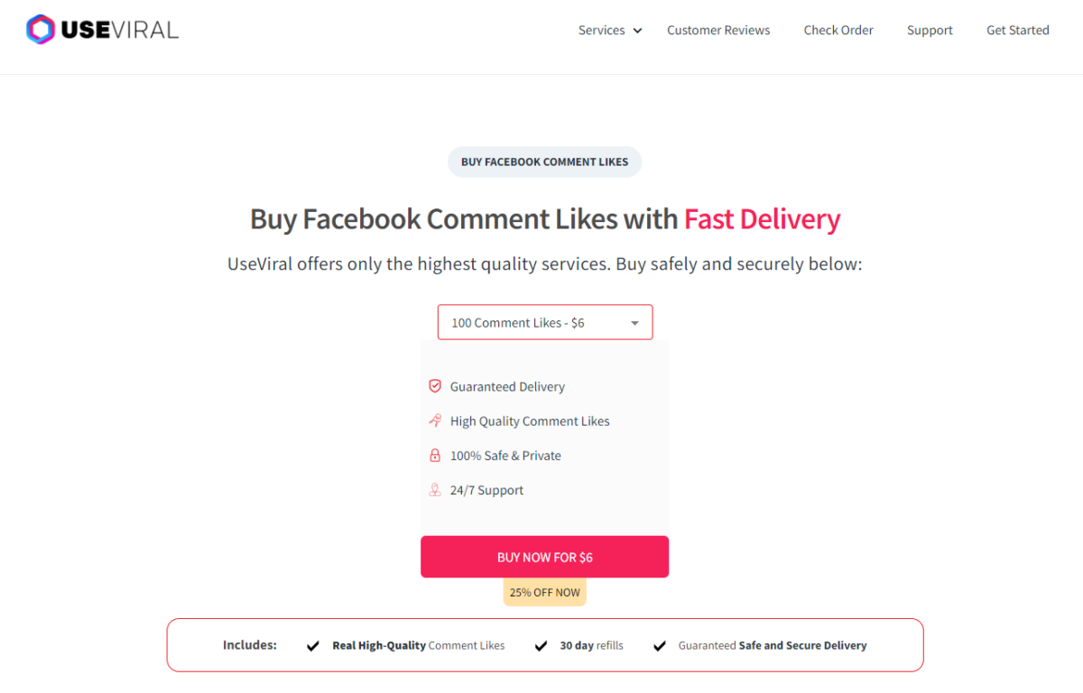 useviral - Buy Facebook Comment Likes