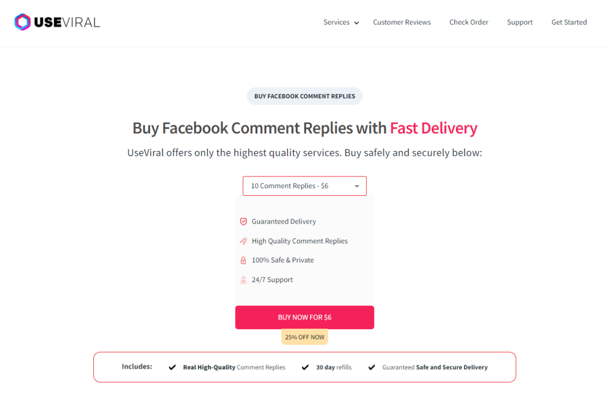 useviral - 5 Best Sites To Buy Facebook Comment Replies