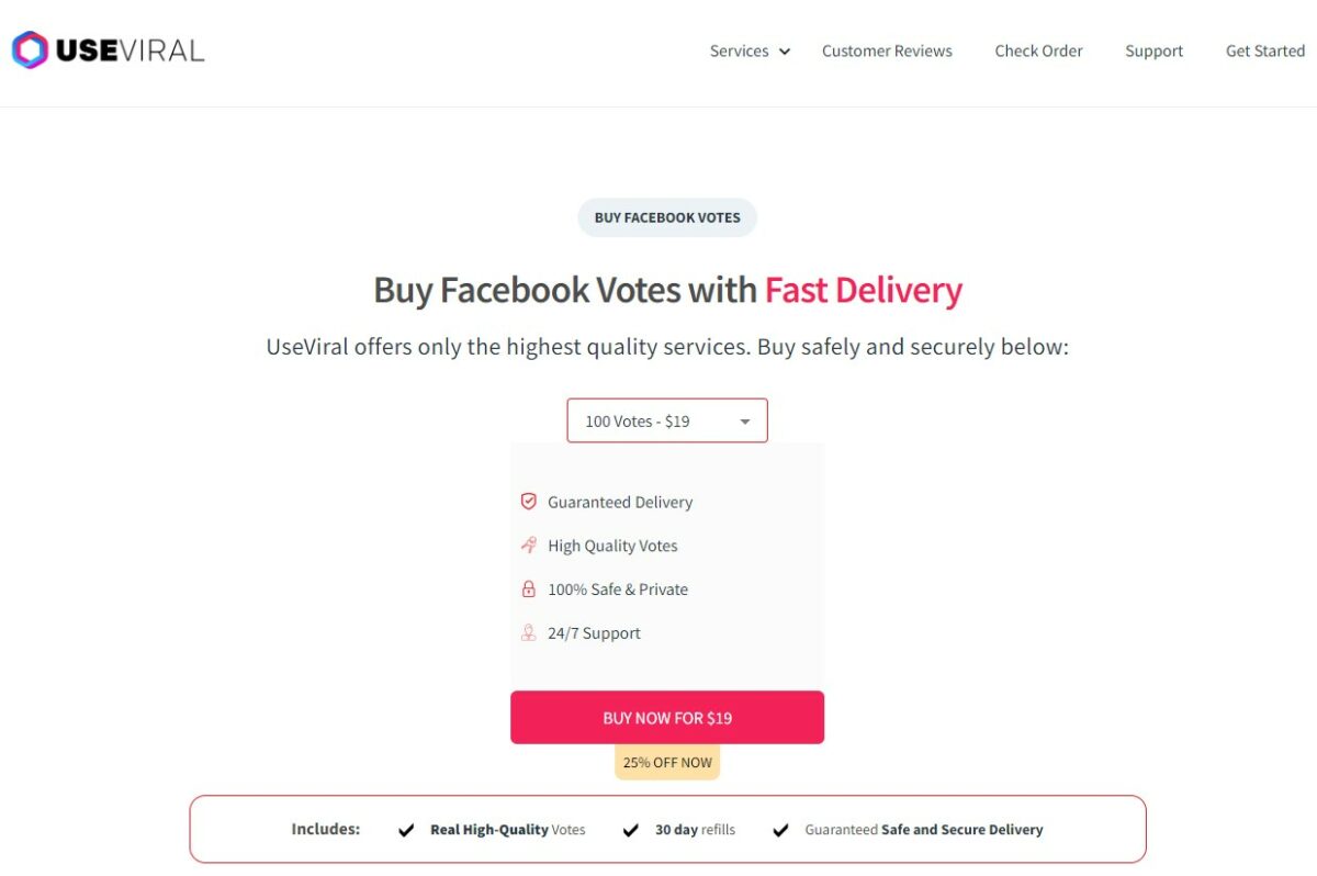 useviral - Best Sites To Buy Facebook Votes 