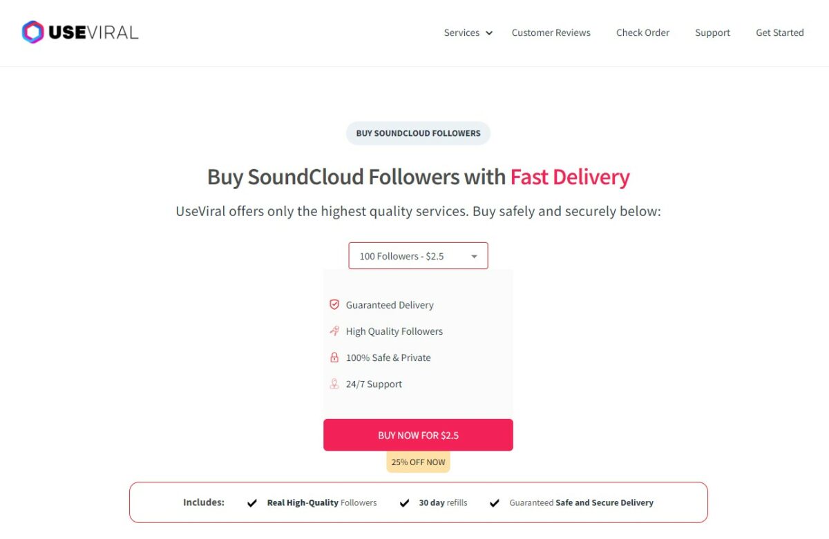 useviral - best sites to buy soundcloud followers