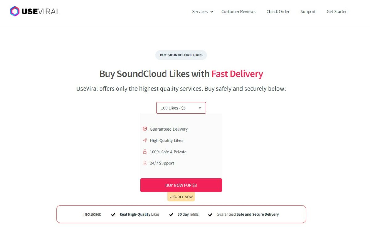 useviral - best sites to buy soundcloud likes