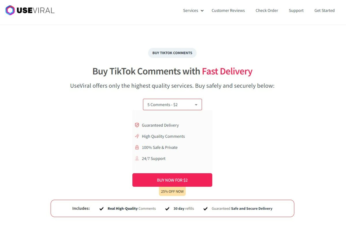 useviral - best sites to buy tiktok comments