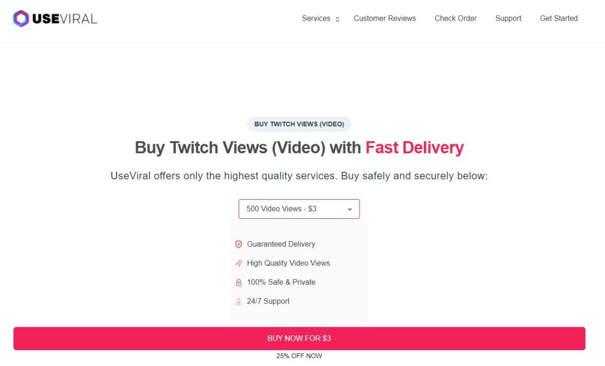 useviral - best sites to buy twitch clip views