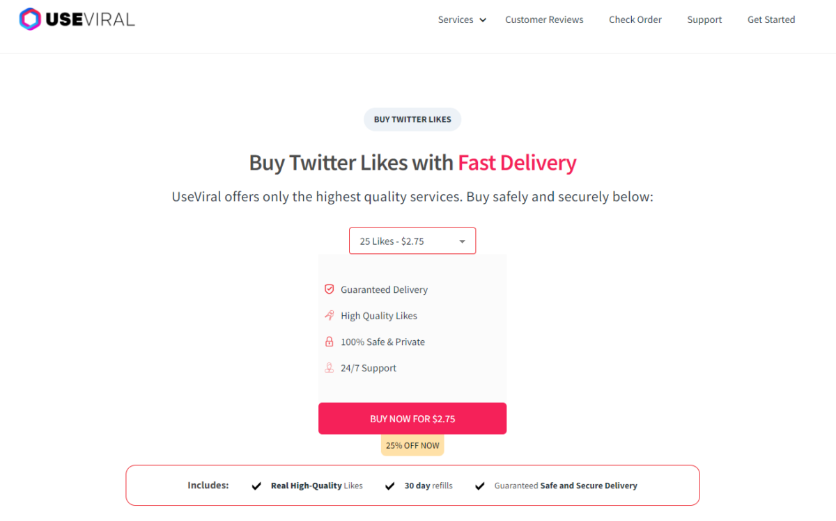 useviral - Best Sites To Buy Twitter Likes