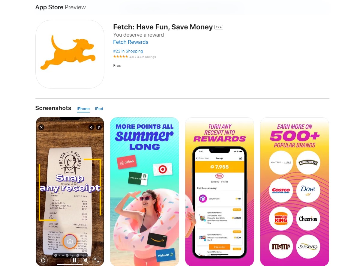 fetch rewards Best Money Making Apps