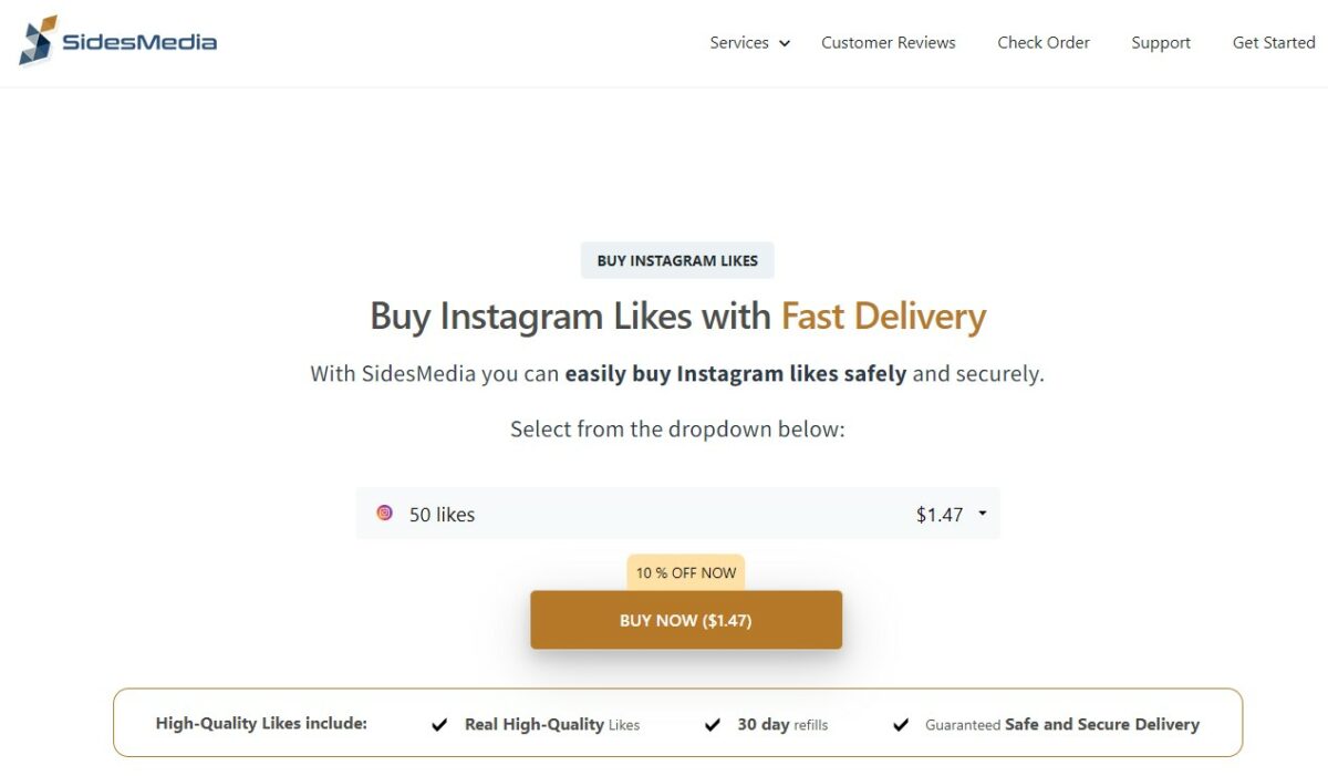 sidesmedia Buy Drip Feed Instagram Likes