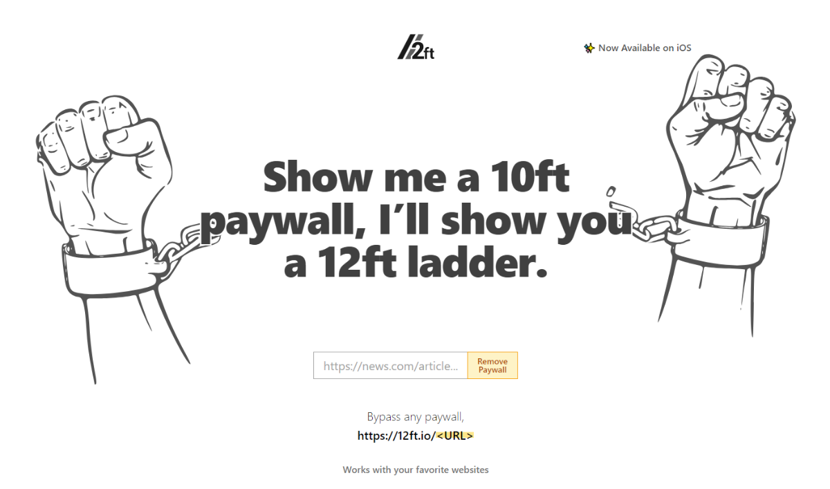 12ft Ladder Alternatives To Remove Paywalls Right Now