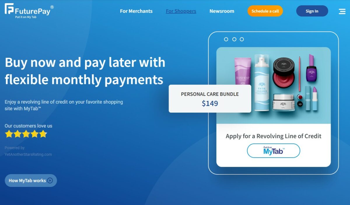 FUTUREPAY Buy Now, Pay Later, No Credit Check, Instant Approval Websites