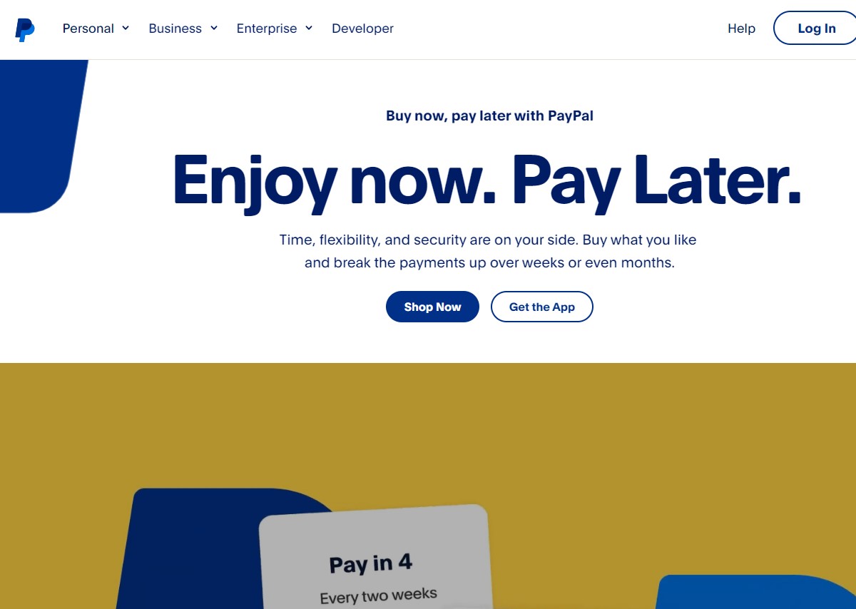 PAYPAL PAY IN 4 Buy Now, Pay Later, No Credit Check, Instant Approval Websites
