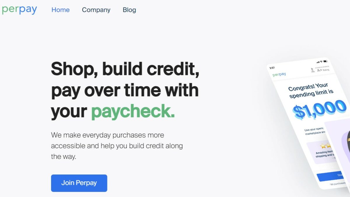 PERPAY Buy Now, Pay Later, No Credit Check, Instant Approval Websites