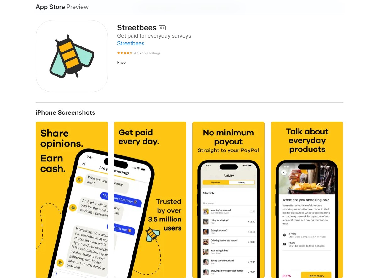 Streetbees survey apps