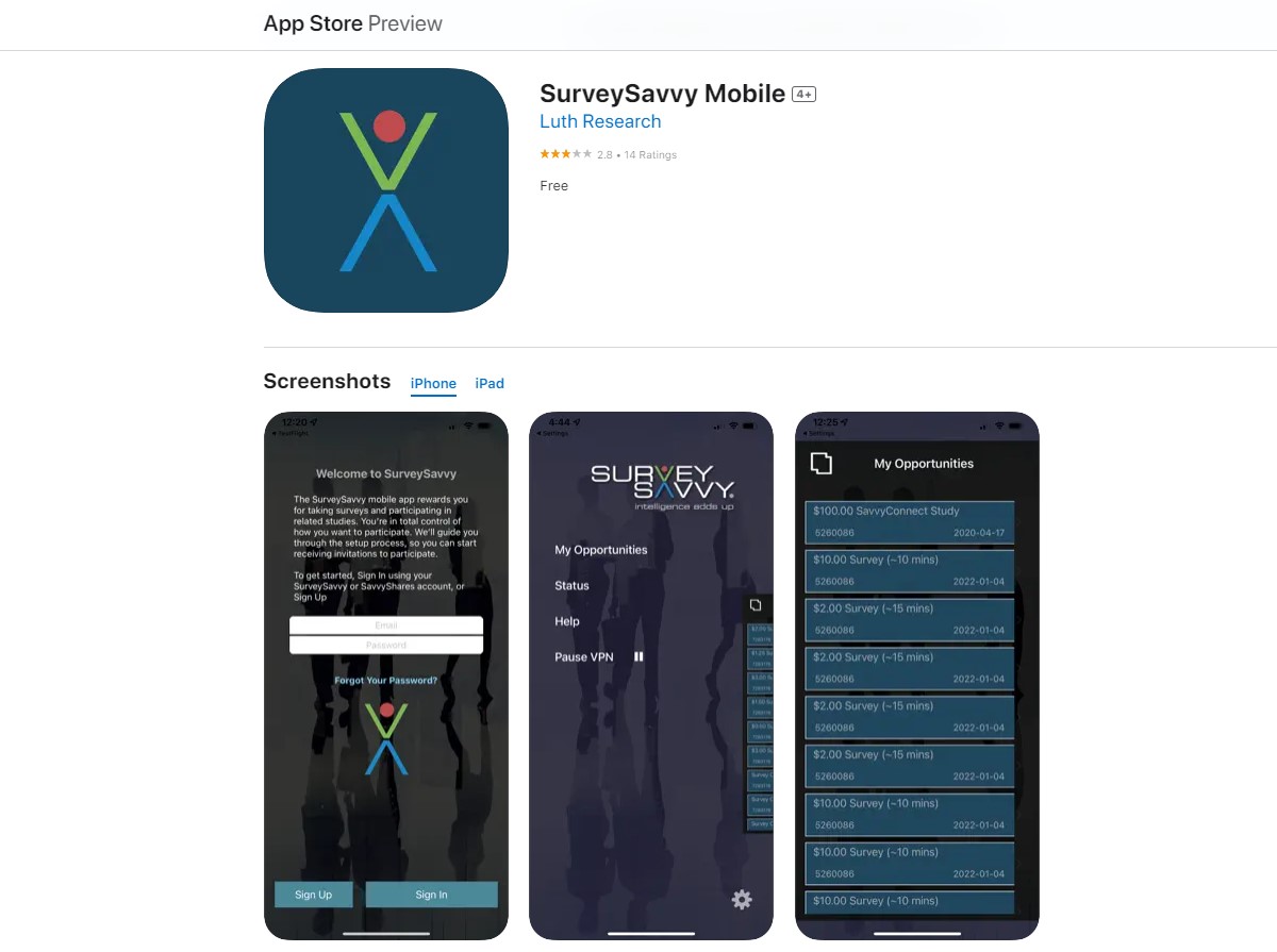 SurveySavvy survey apps