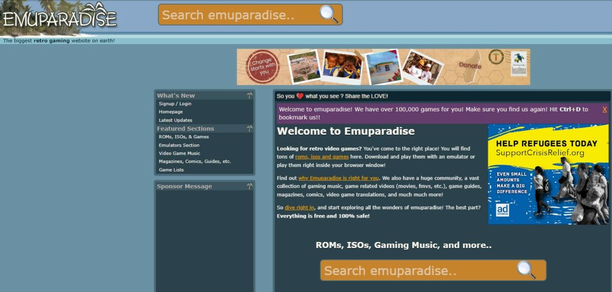 emuparadise ROM Sites to Download Safe ROMs