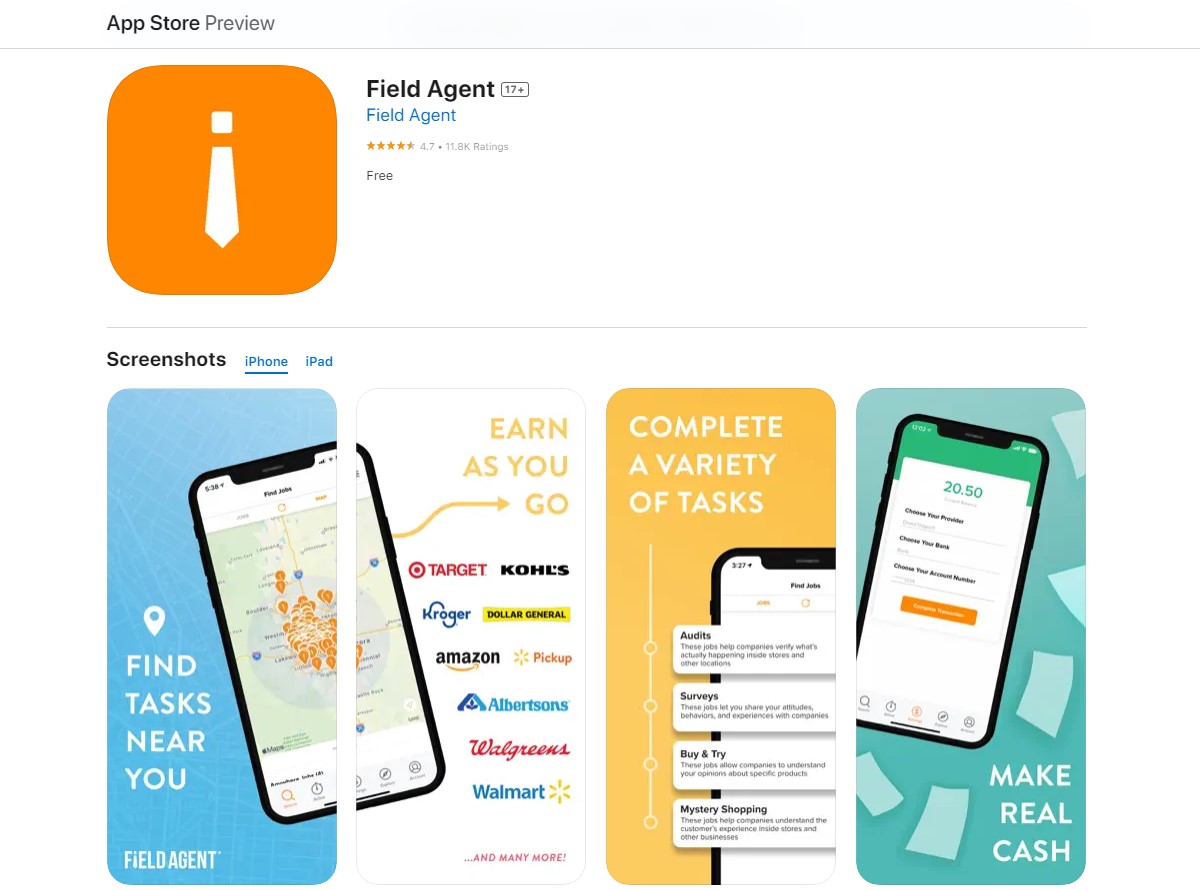field agent Apps That Give An Instant Sign-Up Bonus