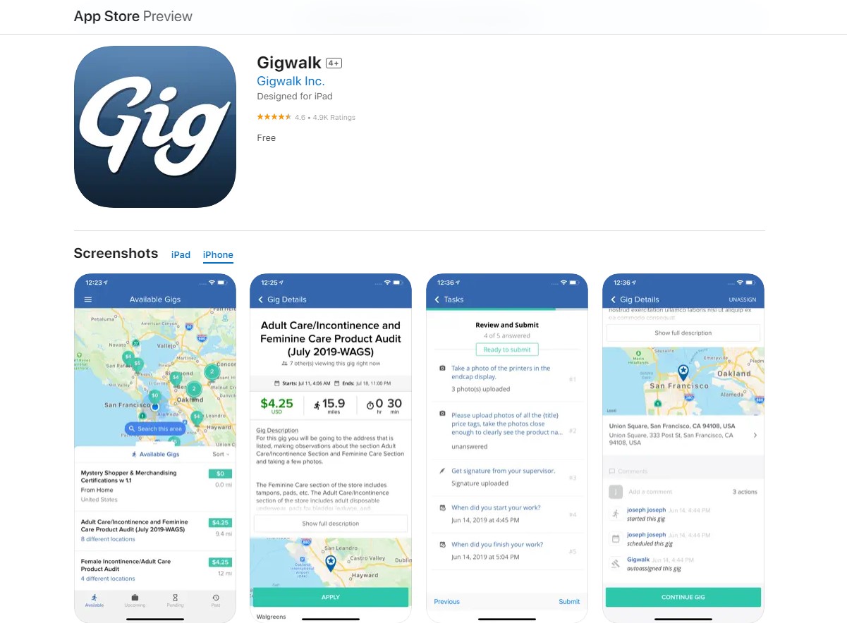 gigwalk Apps That Give An Instant Sign-Up Bonus