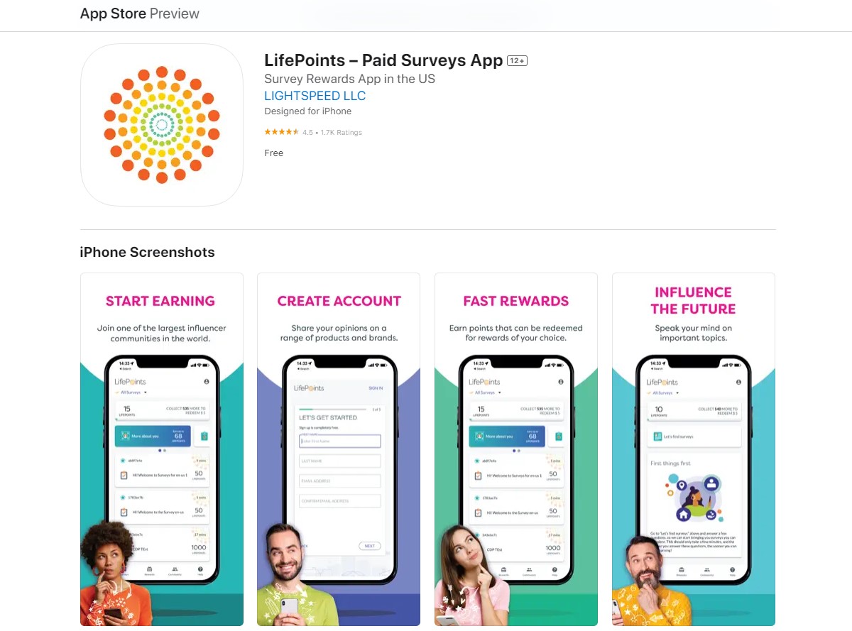 lifepoints survey apps
