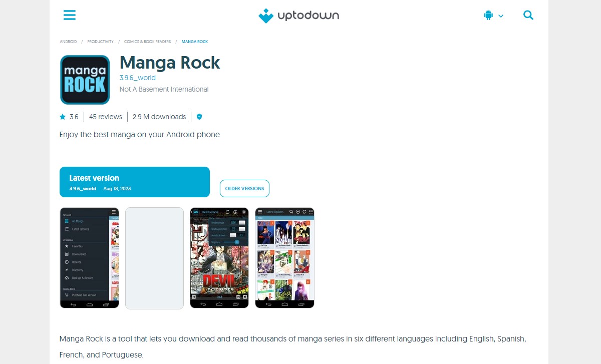 manga rock Free Manga Apps