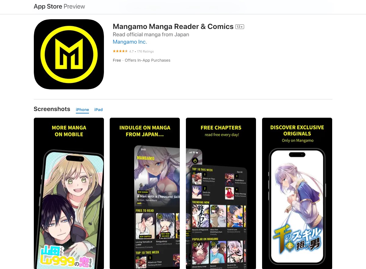 mangamo Free Manga Apps