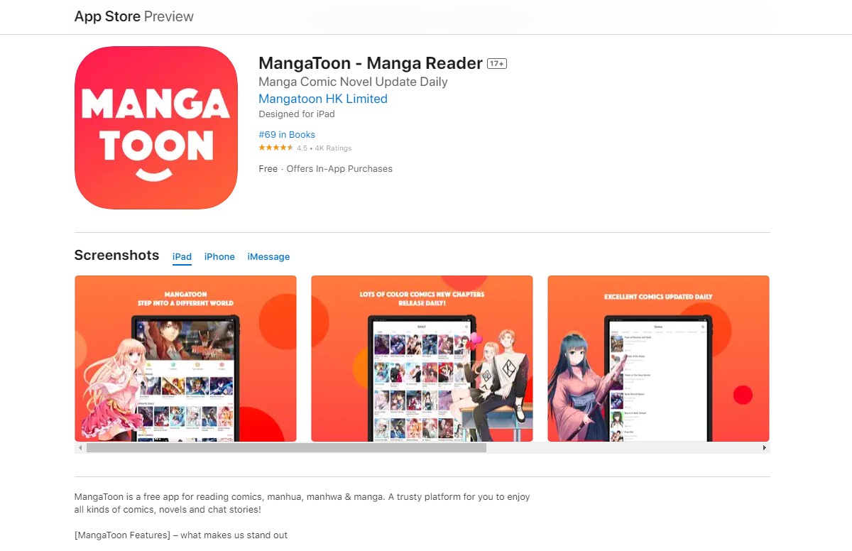 mangatoon Free Manga Apps