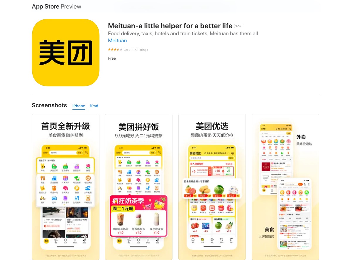Meituan generates the most revenue among food delivery services on the globe.