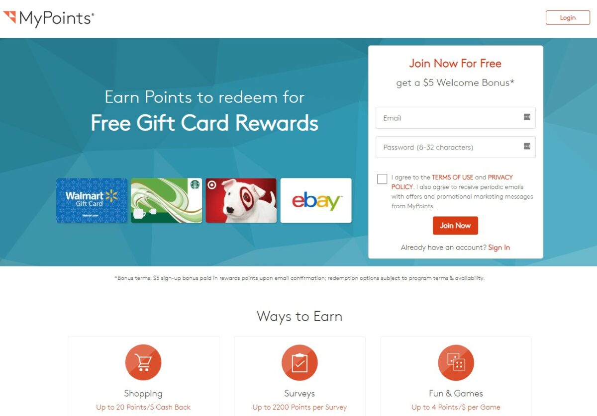 mypoints Get Free Gas Cards