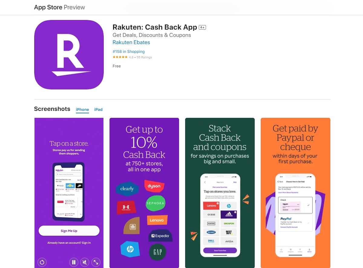 rakuten Apps That Give An Instant Sign-Up Bonus