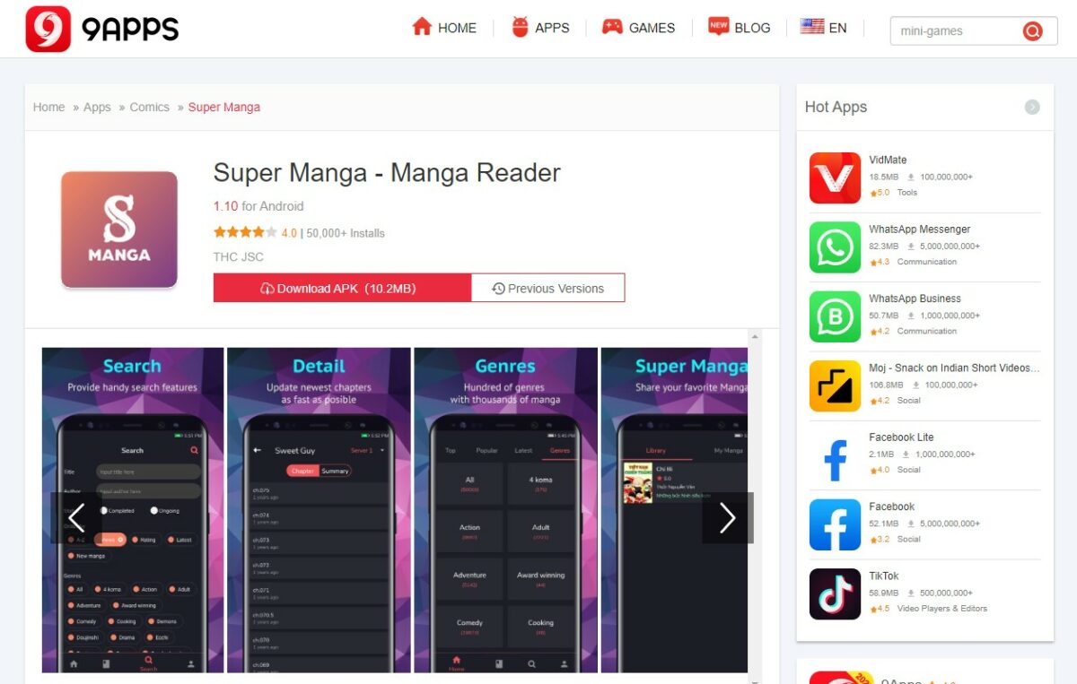 super manga Free Manga Apps