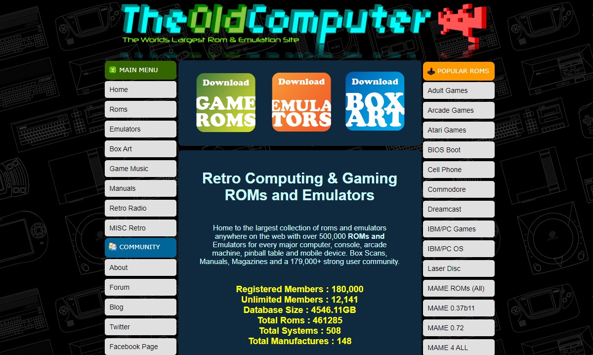 the old computer ROM Sites to Download Safe ROMs