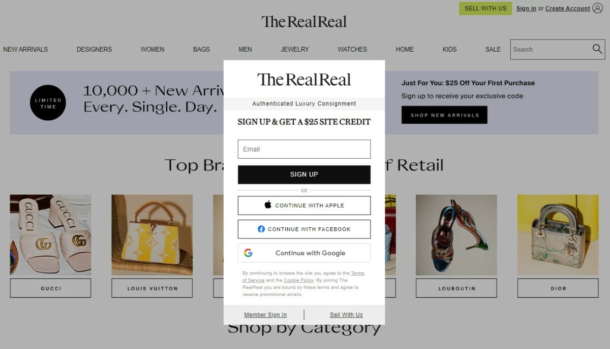 therealreal Where to Sell Jewelry