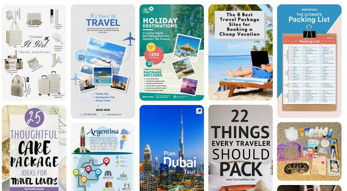 Travel and Tourism Pinterest Business Ideas