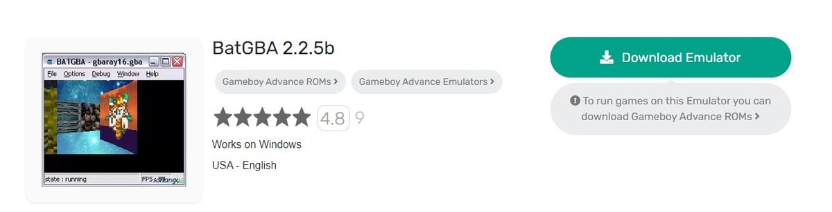 BatGBA GBA Emulators for Android