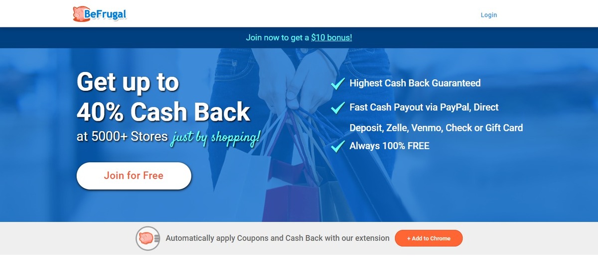BeFrugal Best Cashback Apps