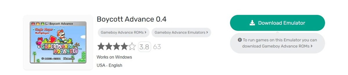 Boycott Advance GBA Emulators for Android