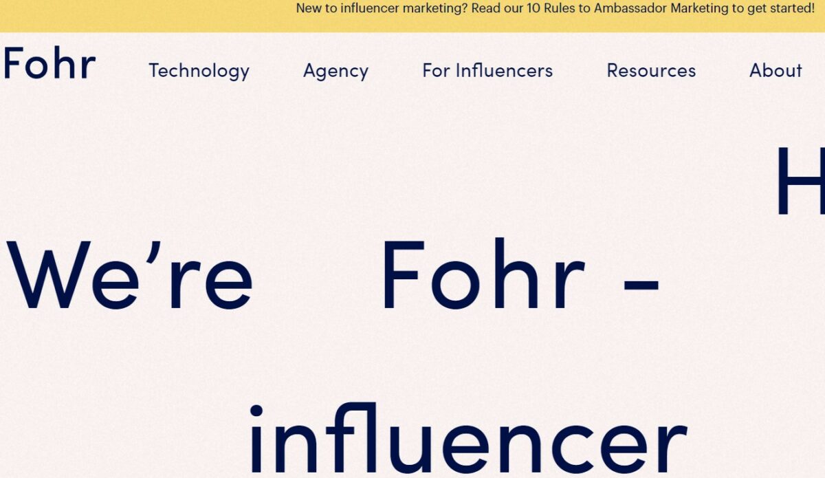 Fohr How to Become an Instagram Influencer
