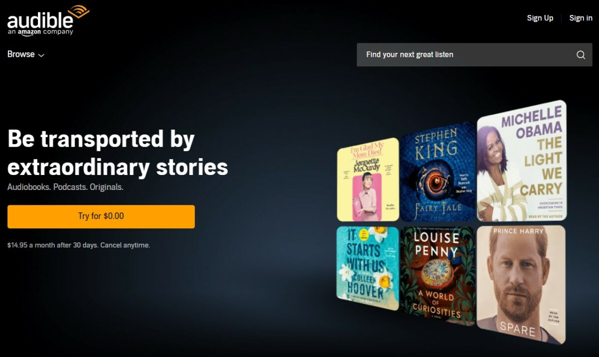 The Audible Platform Controls 63.4% Of The Audiobook Market