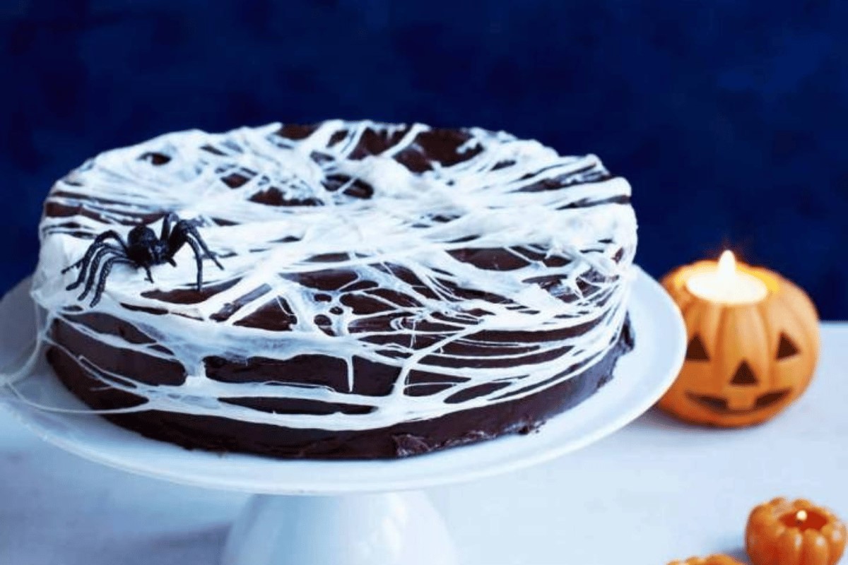 Spooky Spiderweb Cake Halloween Treats to Sell