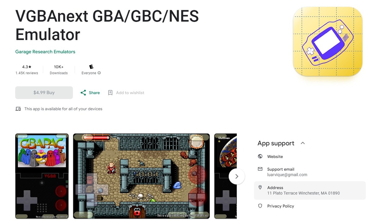 VGBAnext GBA Emulators for Android