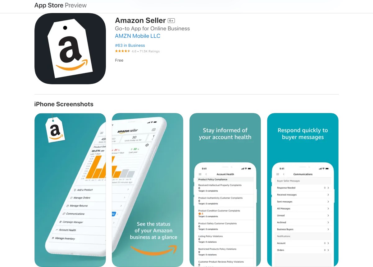 The greatest year in Amazon Seller App was the year 2022