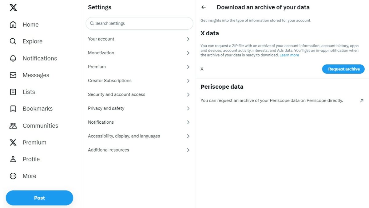 How to Back Up Your Twitter / X Data Before Account Deletion
