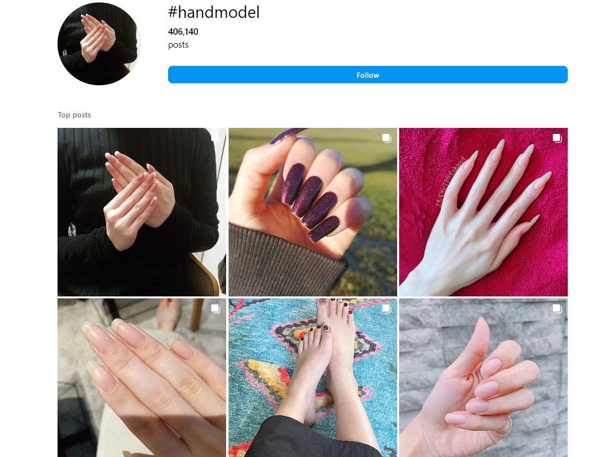 Instagram Portfolio for Hand Images How to Make Money Selling Hand Pics
